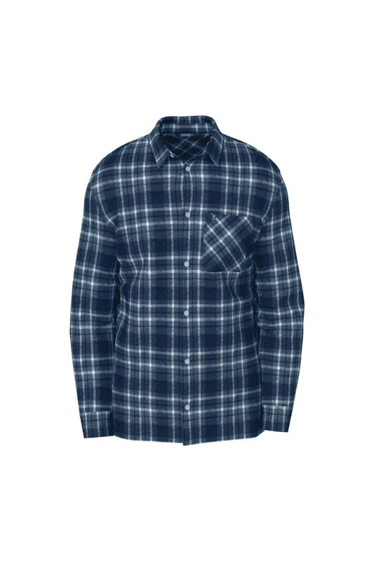 CAMISA BOTAO FREESURF HEAVY AZUL XADREZ JUNINA