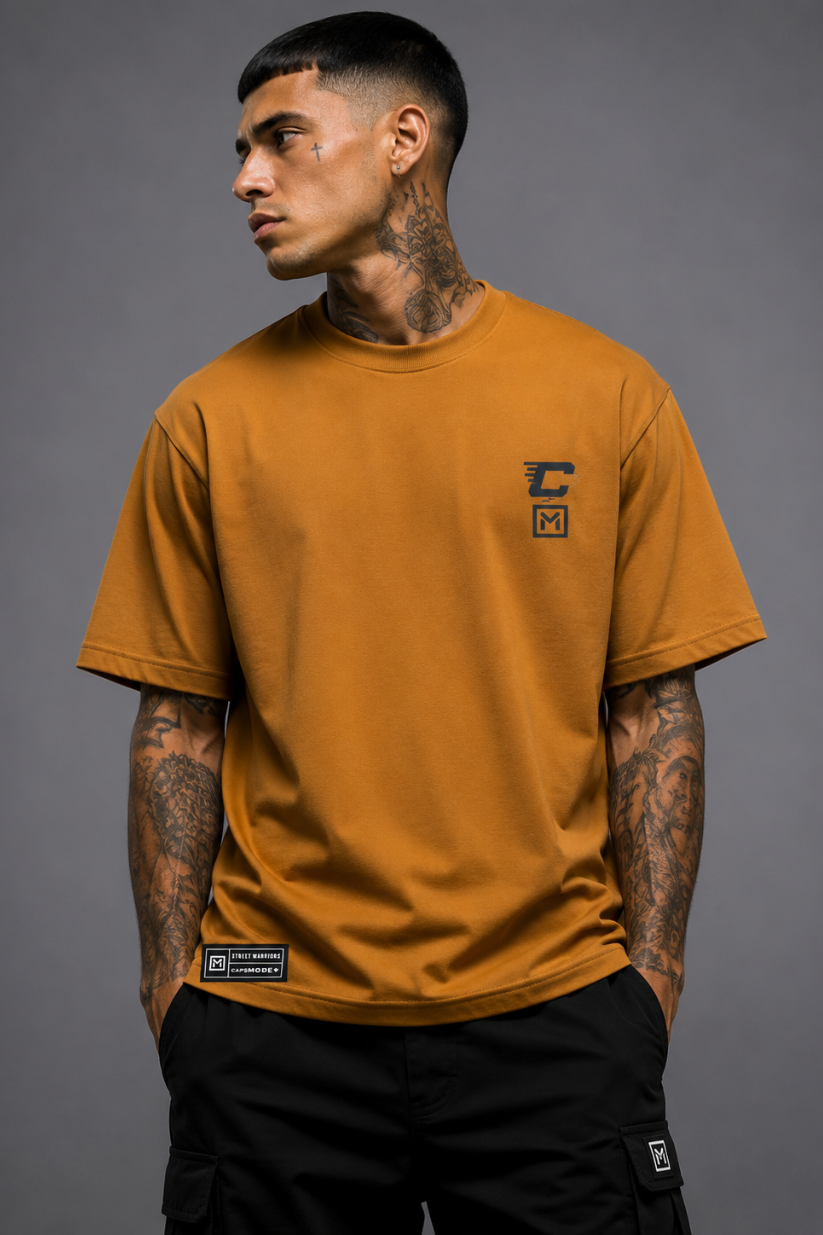 CAMISETA MANOS CAPS OVERSIZED ESSENTIAL MINI LOGO