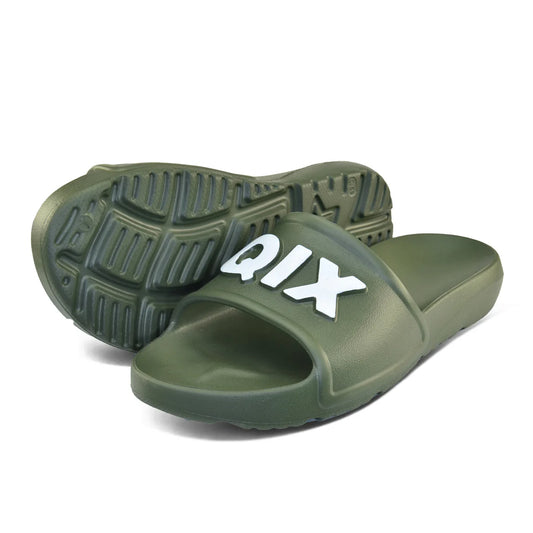 CHINELO QIX NUVEM SLIDE FULL MILITAR E BRANCO
