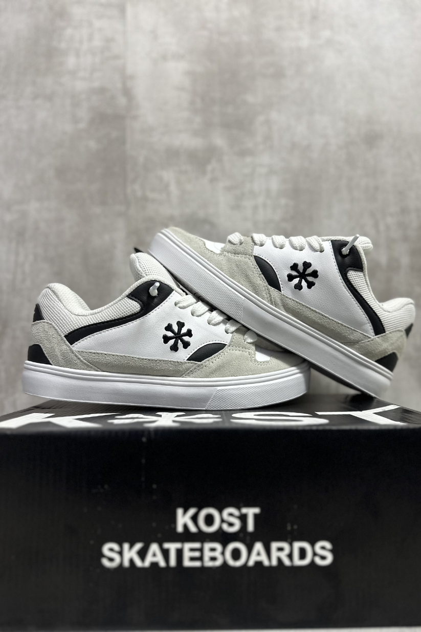 TÊNIS KOST CONTEST BRANCO/PRETO/CINZA