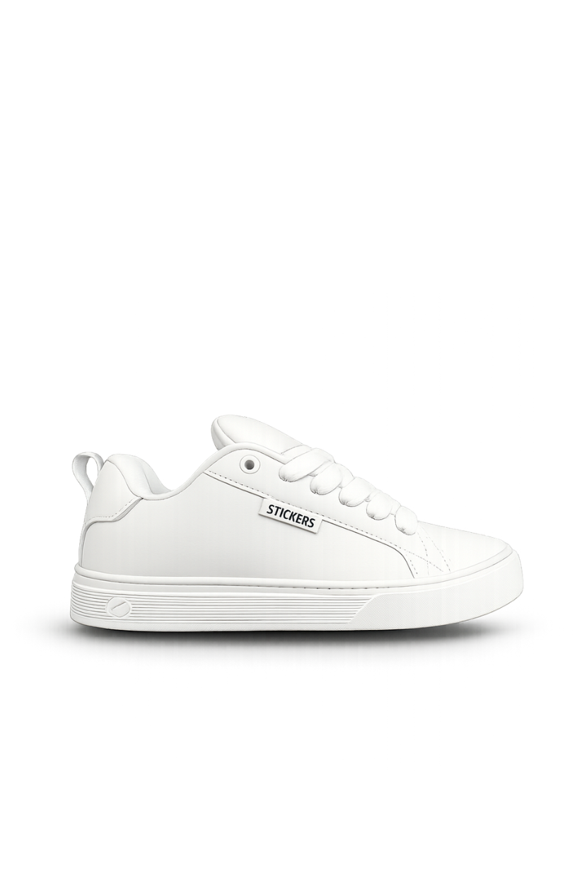 TÊNIS STICKERS BASICO BASIC03 - BRANCO BRILHANTE