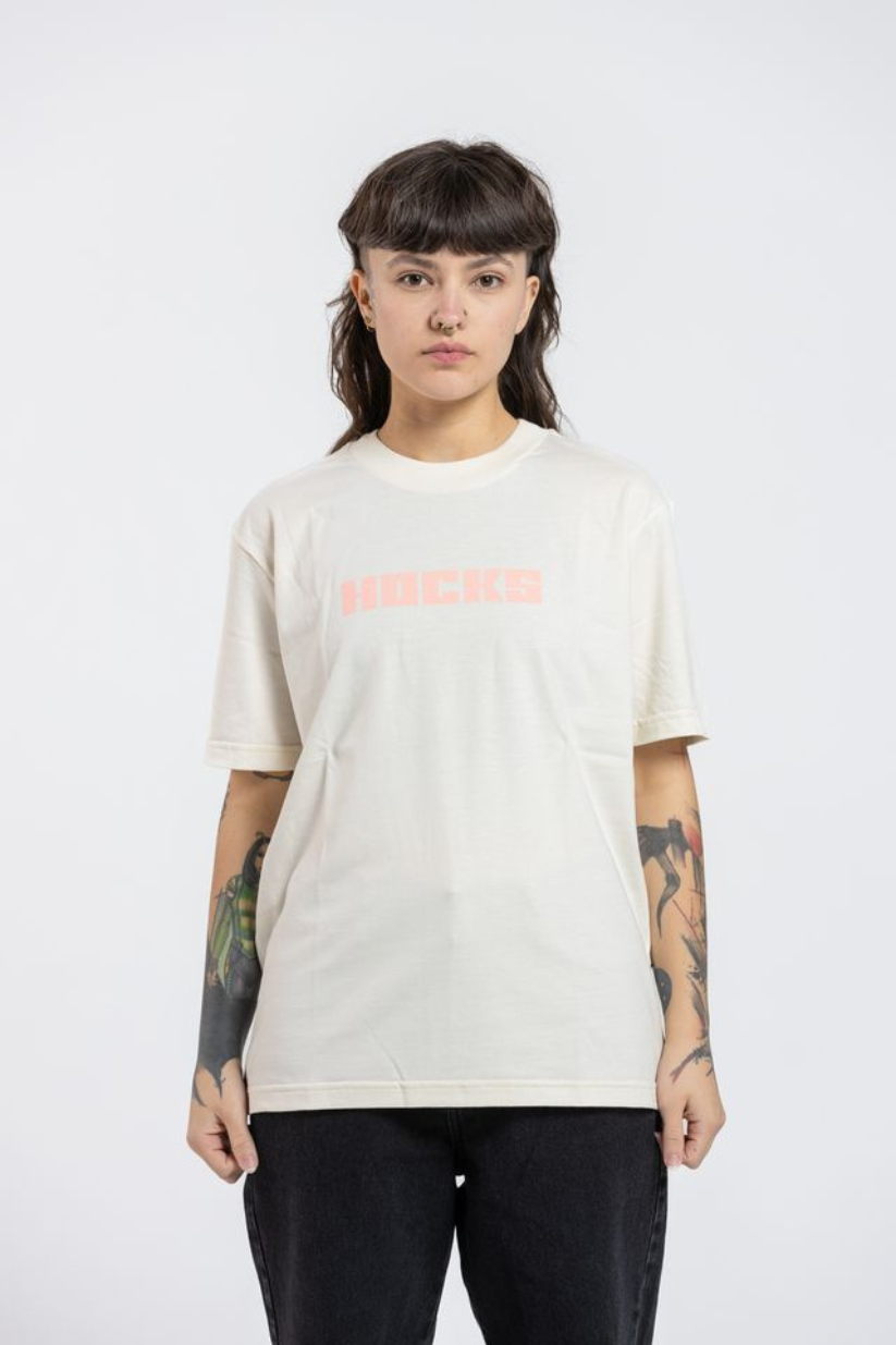 CAMISETA MALHA LARGE FEM LETTER HOCKS