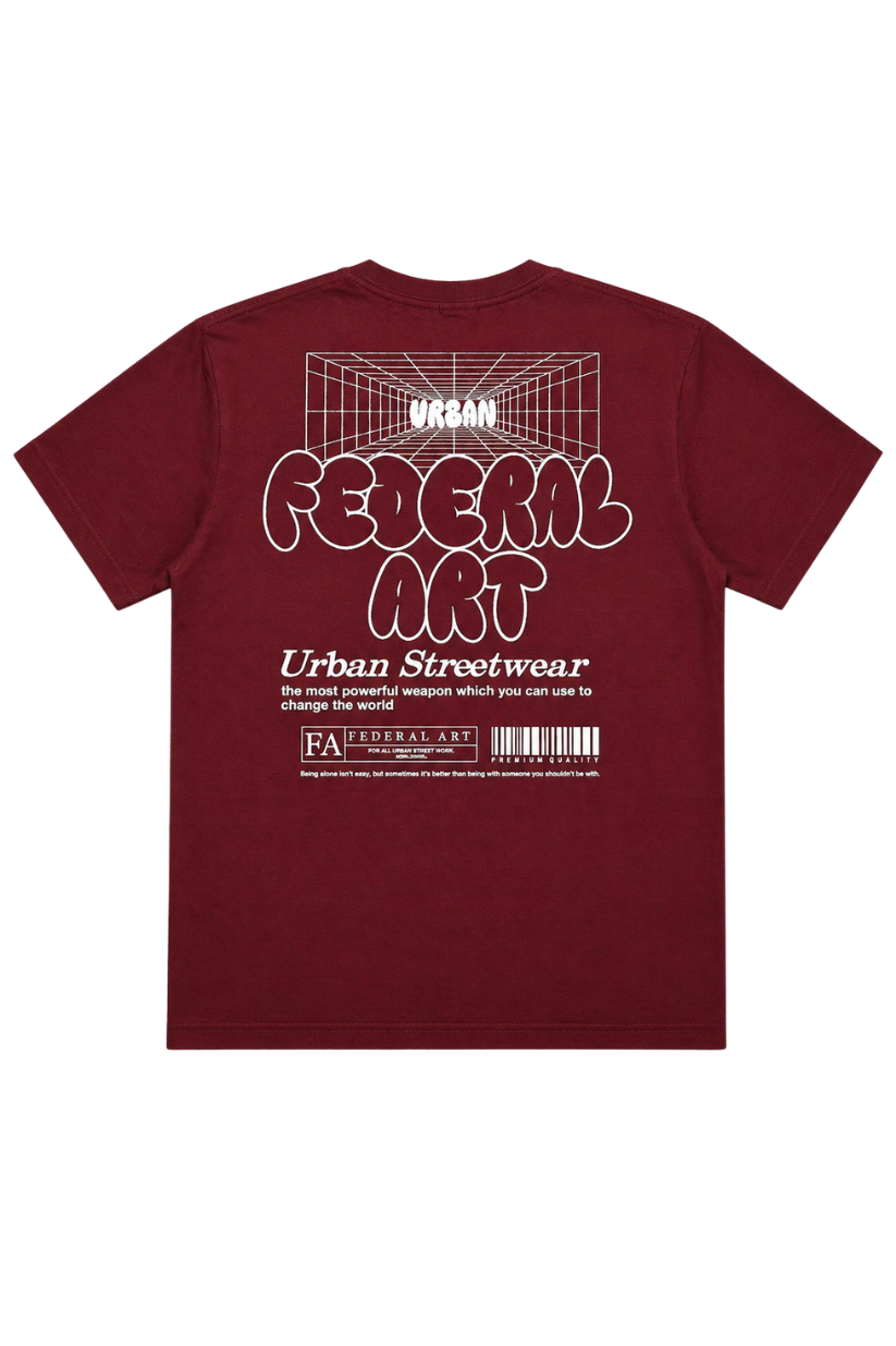 CAMISETA MC JUV 17213 FEDERAL ART BORDO