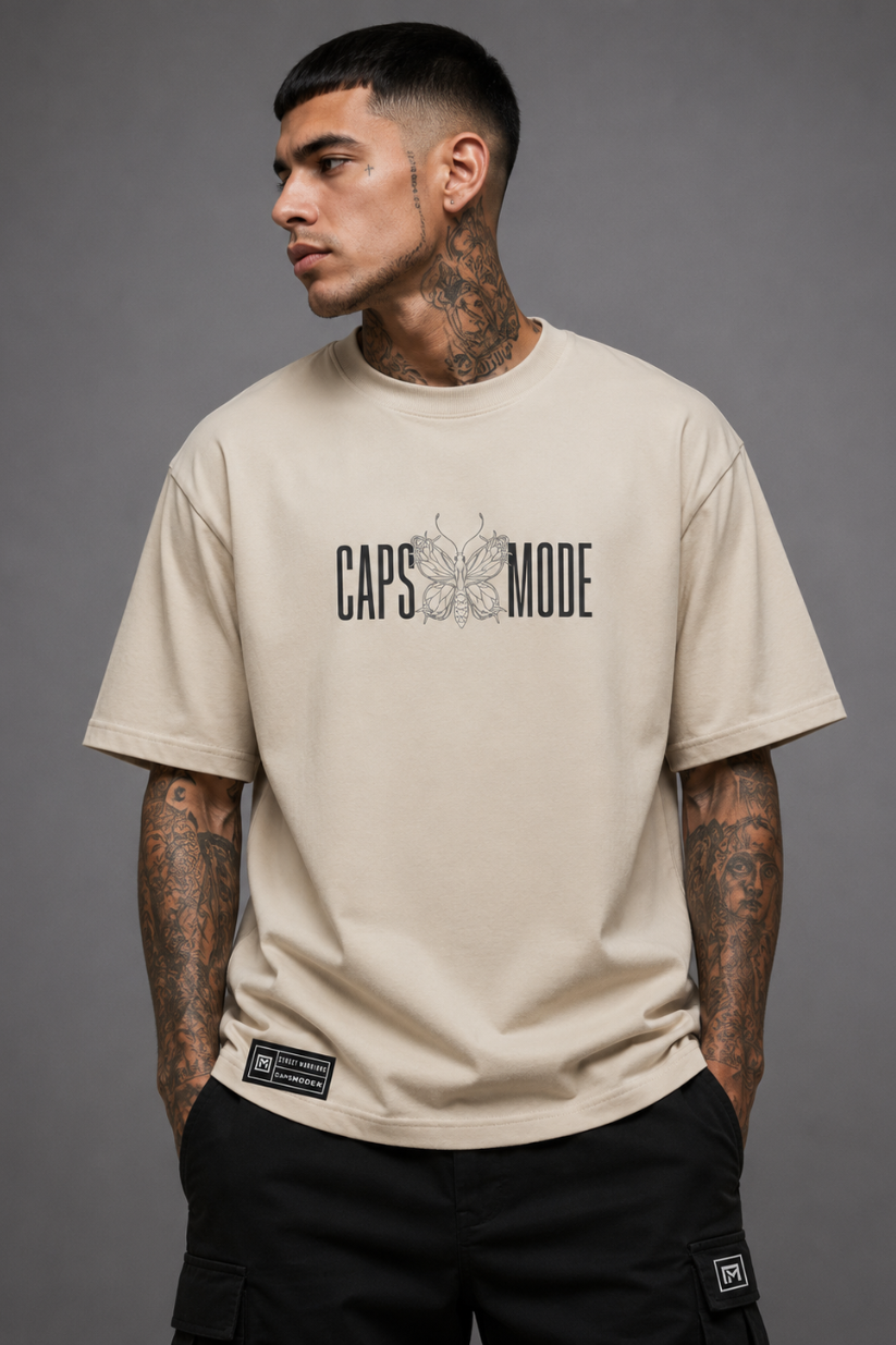 CAMISETA MANOS CAPS OVERSIZED ESSENTIAL BUTTERFLY