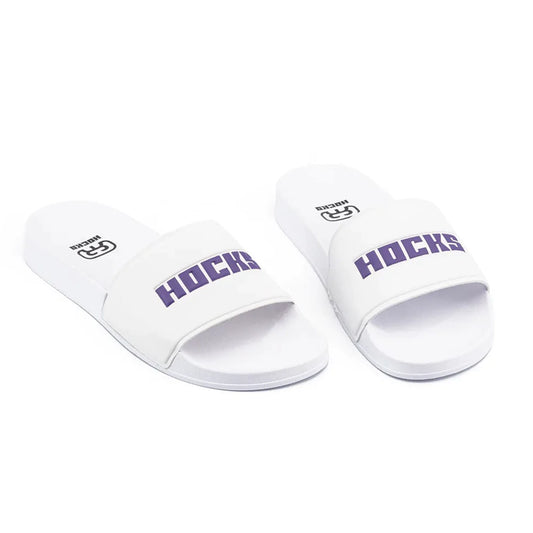 SLIDE HOCKS WHITE/PURPLE