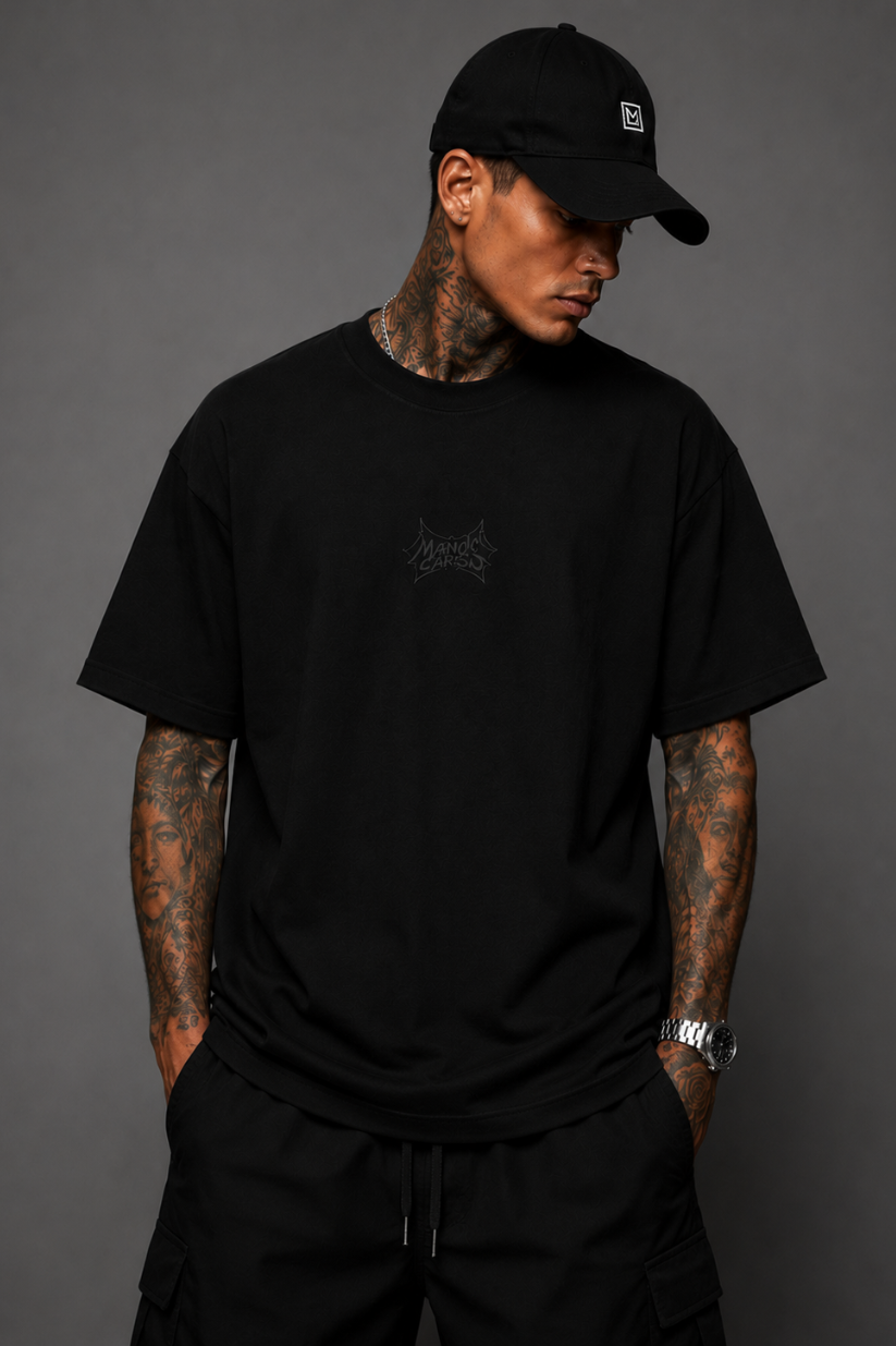 CAMISETA MANOS CAPS OVERSIZED ONIX STREET FIZZ