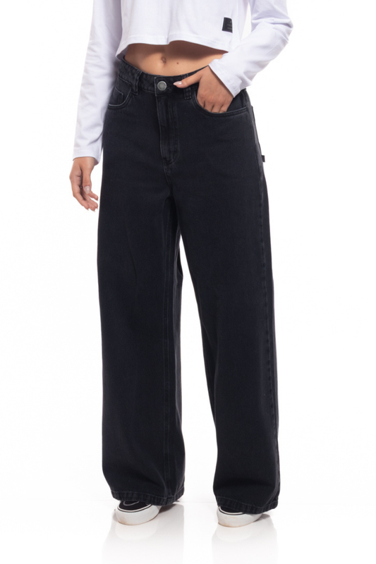 CALCA FREESURF FEMININO JEANS SALTY SISTER HIGH WAIST DENIN