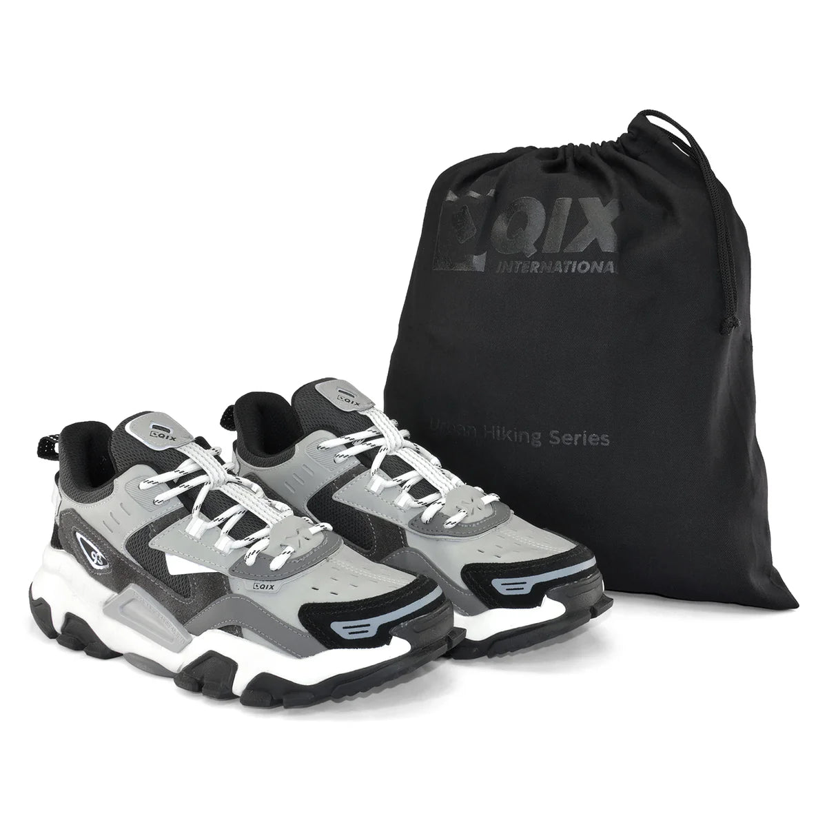 TENIS TREK AD MASC SINTETICO SOLAR TR/PVC QIX  CINZA/PRETO