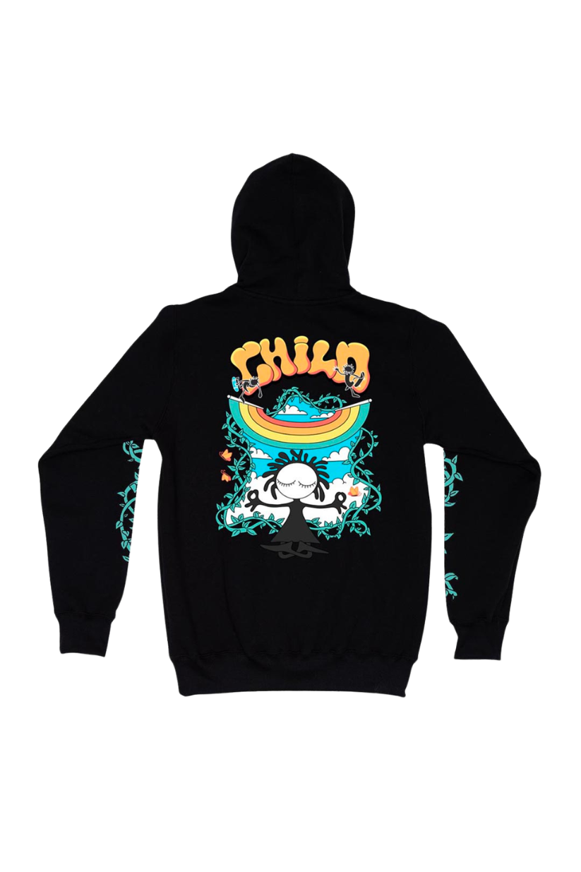 MOLETOM CANGURU FECHADO CHILD RAINBOW HOOD