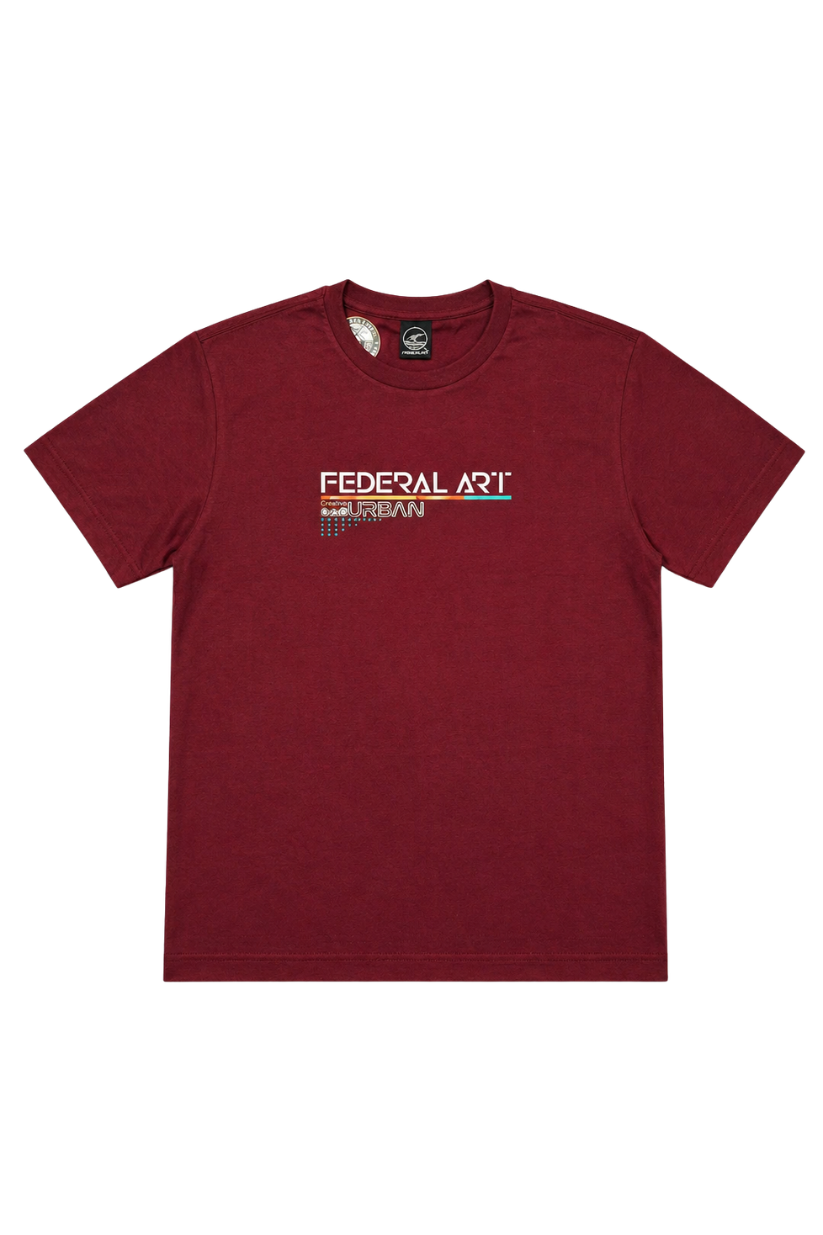CAMISETA MC JUV 17313 FEDERAL ART BORDO