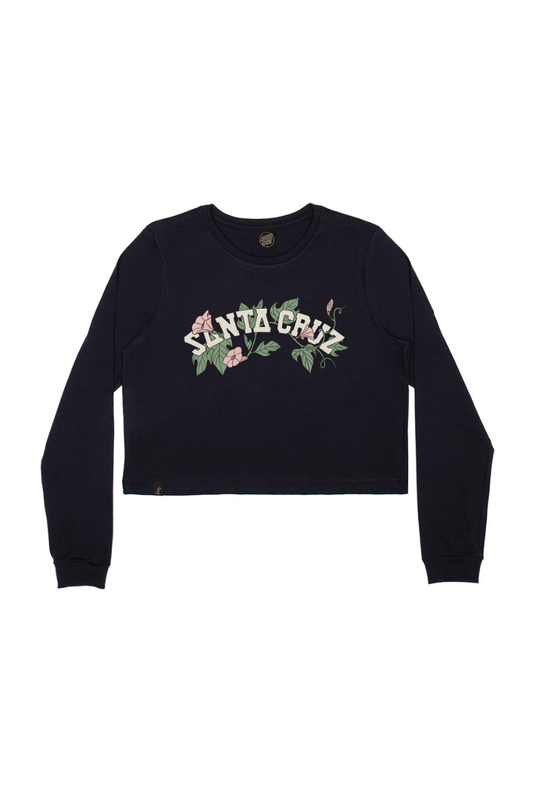 BLUSA CROPPED CLUSTER STRIP LS