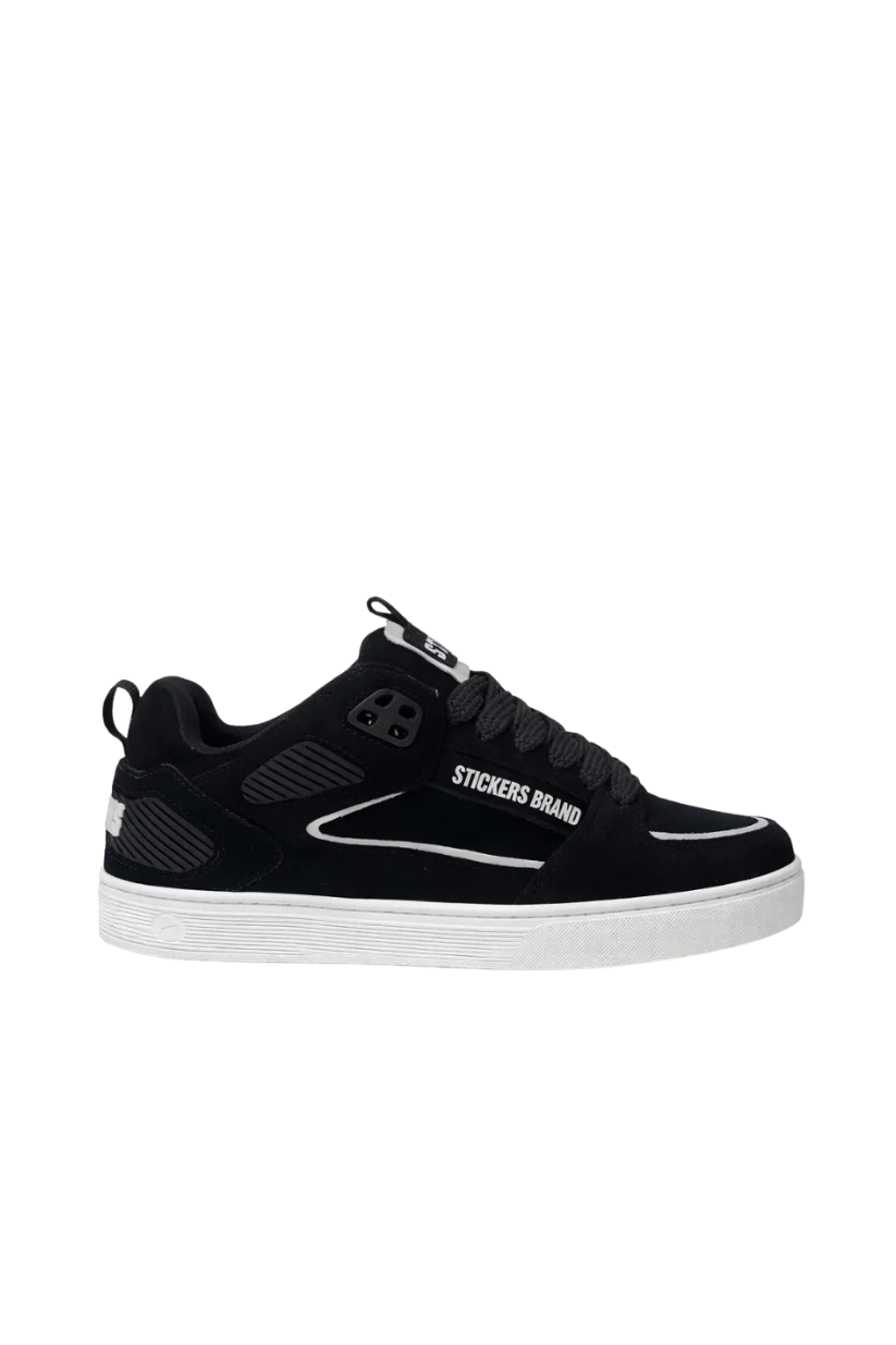 TENIS STICKERS CALI BLACK WHITE