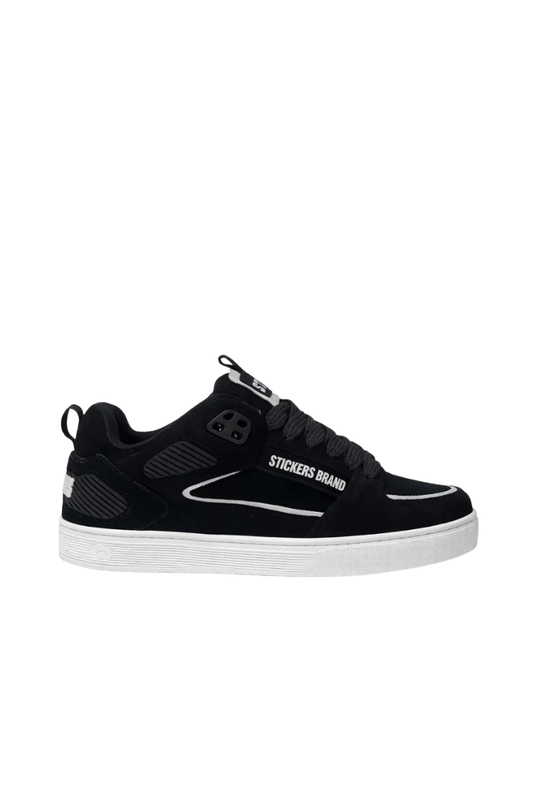 TENIS STICKERS CALI BLACK WHITE