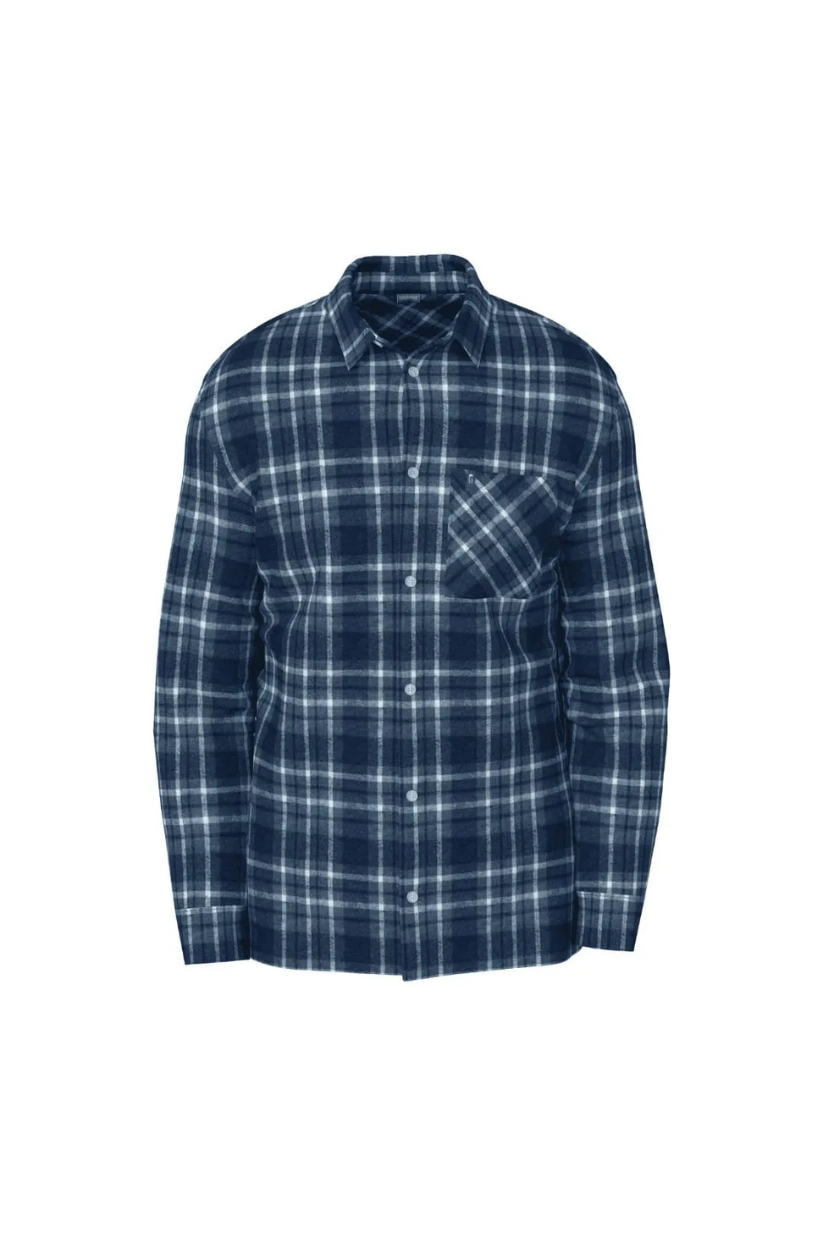 CAMISA BOTAO FREESURF HEAVY AZUL XADREZ JUNINA