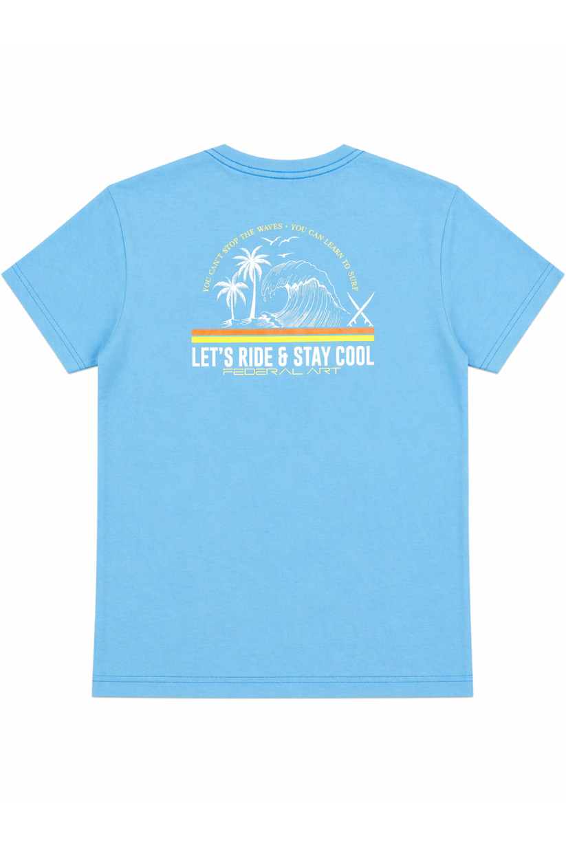 CAMISETA MC JUV 17352 FEDERAL ART AZUL ALAMO