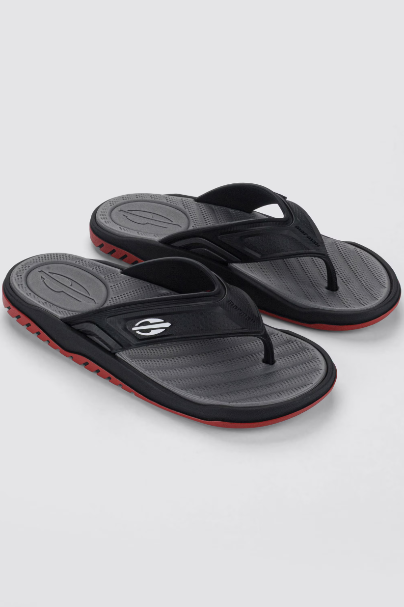 CHINELO MORMAII BALIAN AD BS371  GF PRETO/CINZA/VERMELHO