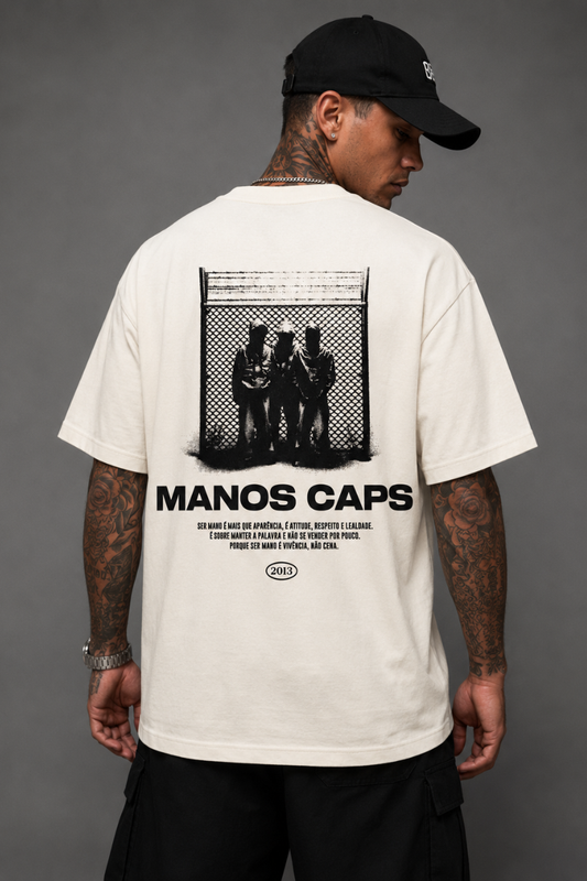 CAMISETA MANOS CAPS OVERSIZED STREET CODE