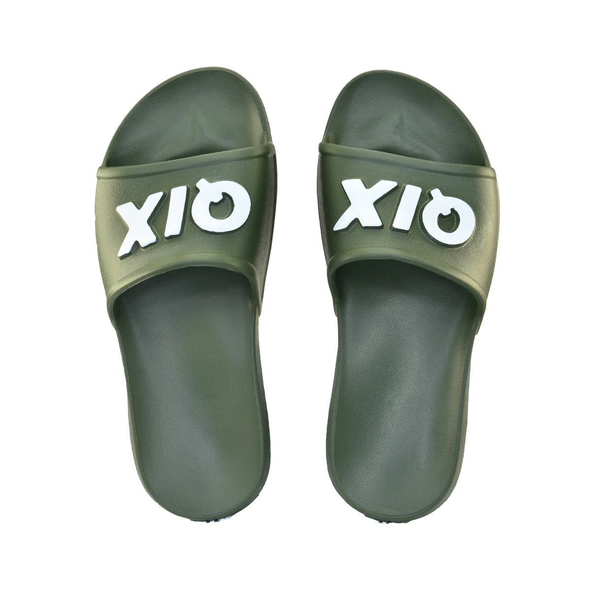 CHINELO QIX NUVEM SLIDE FULL MILITAR E BRANCO