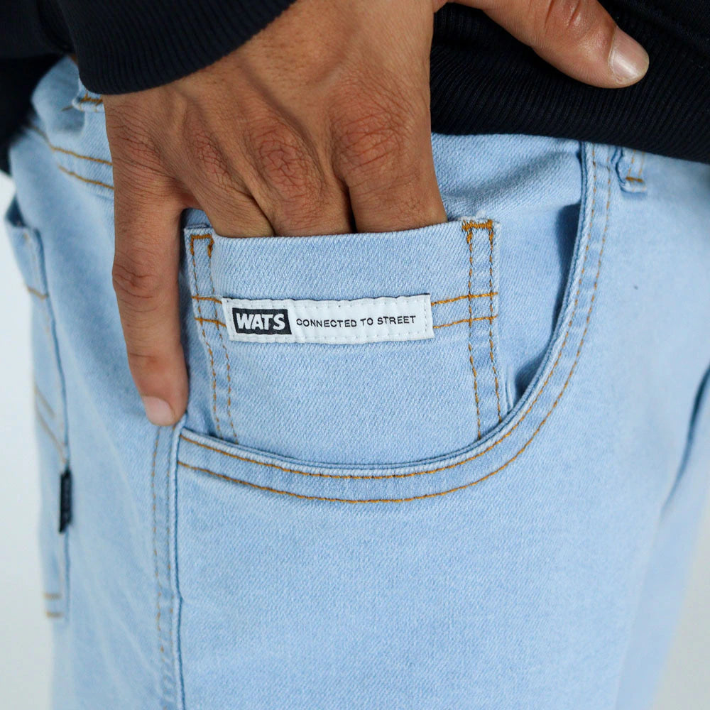 CALÇA WATS JEANS TRADICIONAL "OFF WHITE"