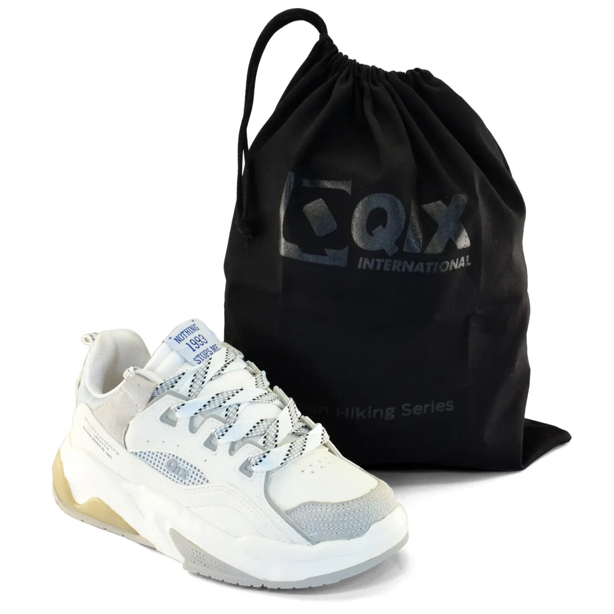 TENIS FEAT AD MASC SINTETICO SOLA TR/PVC QIX 52020025 BRANCO/CINZA