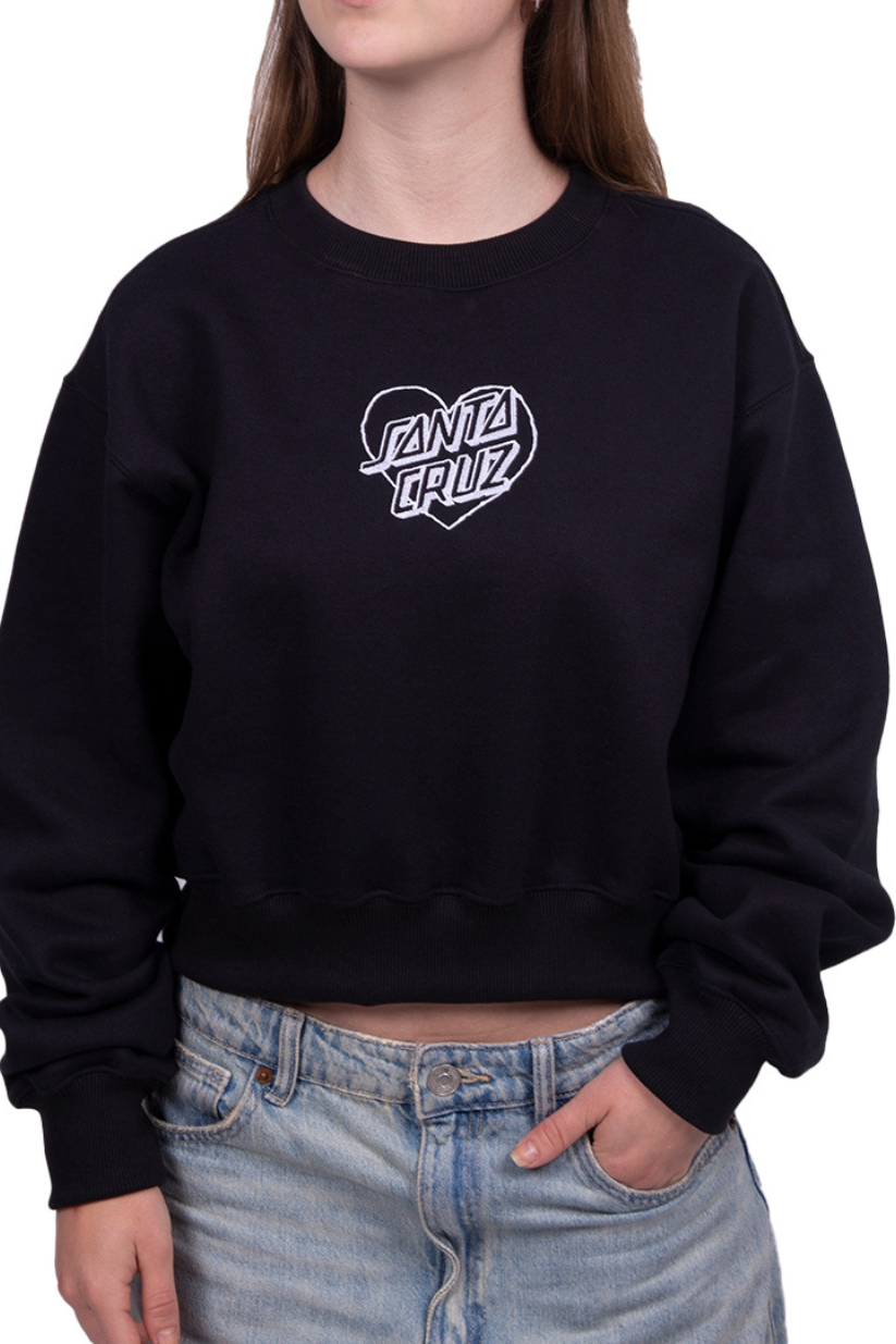 MOLETOM CARECA FEM SANTA CRUZ HEART DOT EMBROIDERY
