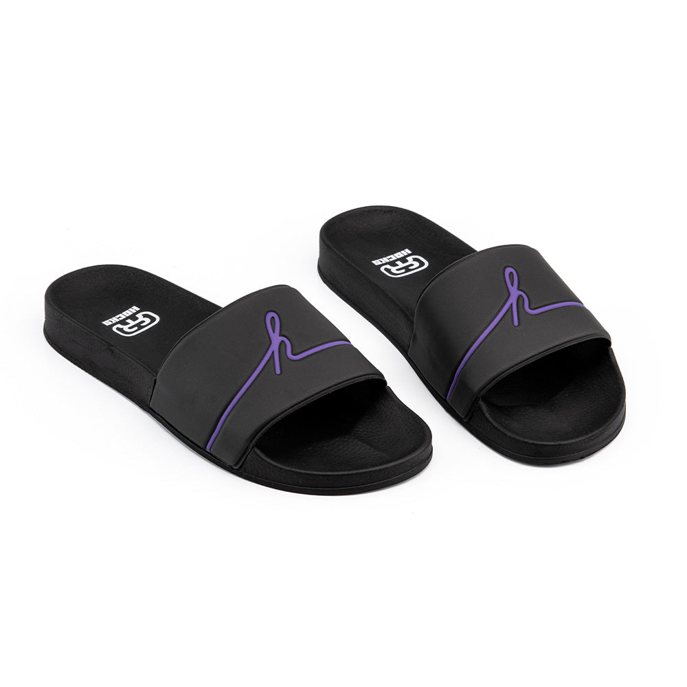 CHINELO SLIDE HOCKS FILIGRAMA BLACK/PURPLE