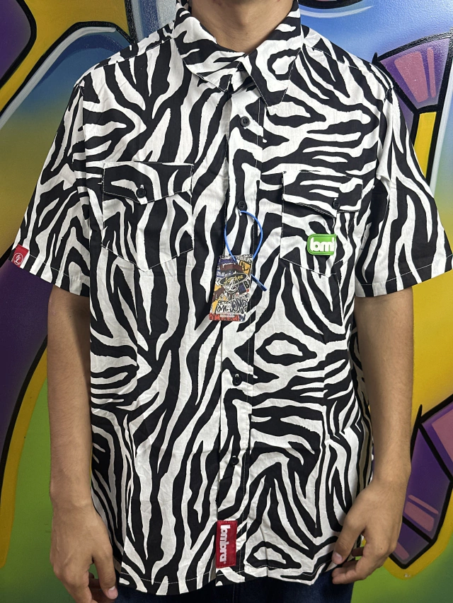 CAMISA DE BOTÃO ZEBRA LOMBRA