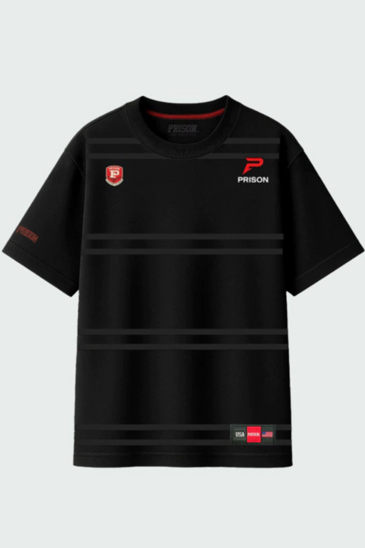 CAMISETA TRADICIONAL RUNNING CLUB PRISON PRETA