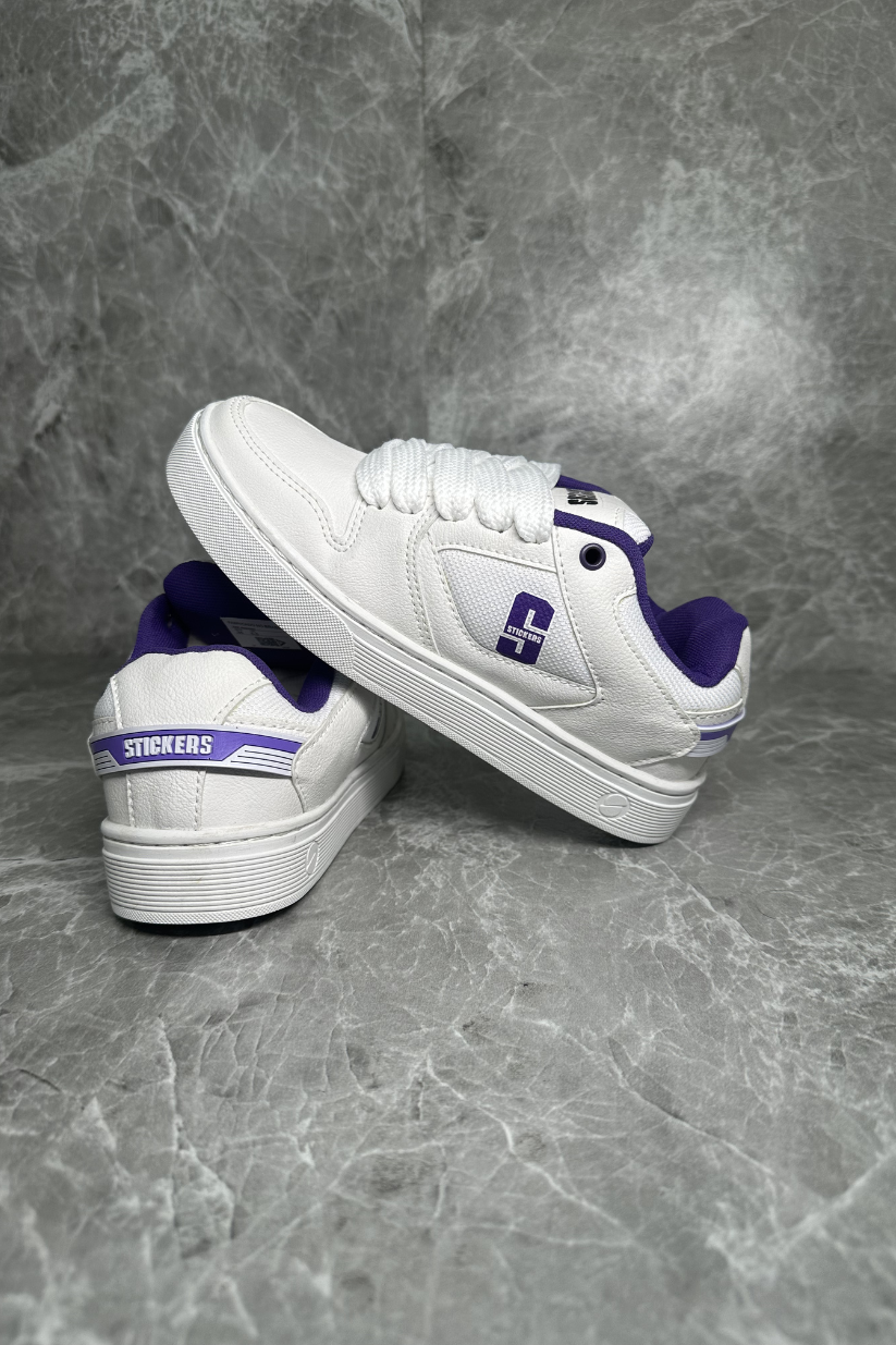 TÊNIS STICKERS PREMIUM PREM03 - WHITE PURPLE