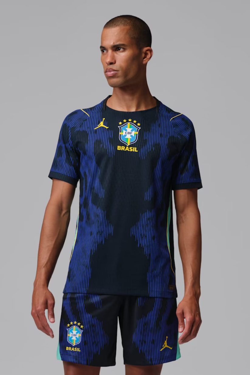 CAMISA BRASIL JOGADOR JORDAN II MASCULINA - AZUL