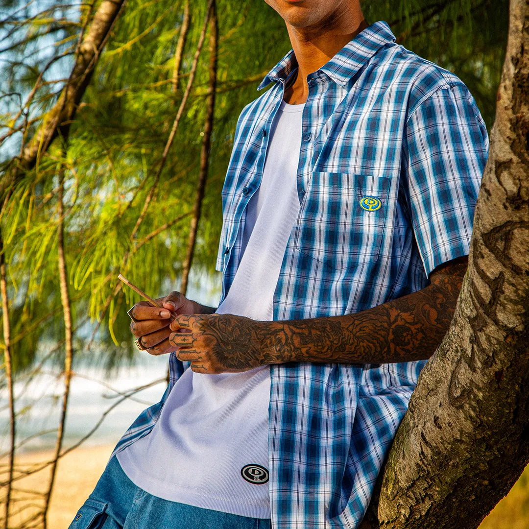 CAMISA DROPDEAD MANGA CURTA PAISLEY SHIRT XADREZ