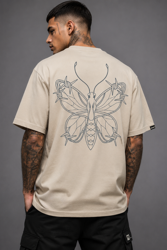 CAMISETA MANOS CAPS OVERSIZED ESSENTIAL BUTTERFLY
