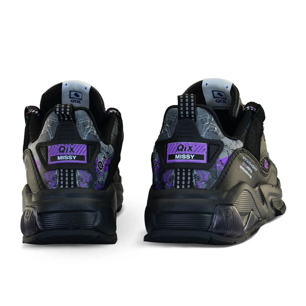 TENIS FEAT AD MASC SINTETICO SOLA TR/PVC QIX 52020025 PRETO/UVA