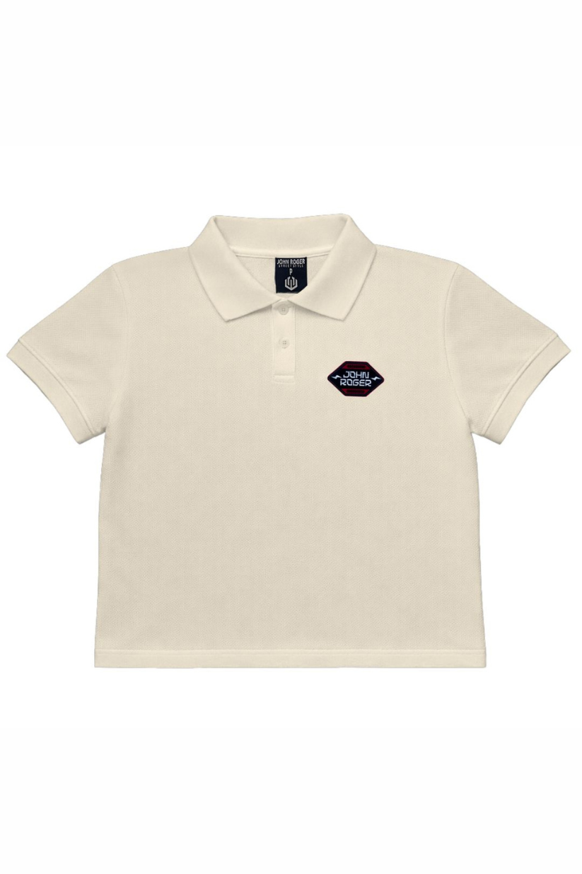 POLO CROPPED FEM PIQUET STRETCH JOHN ROGER