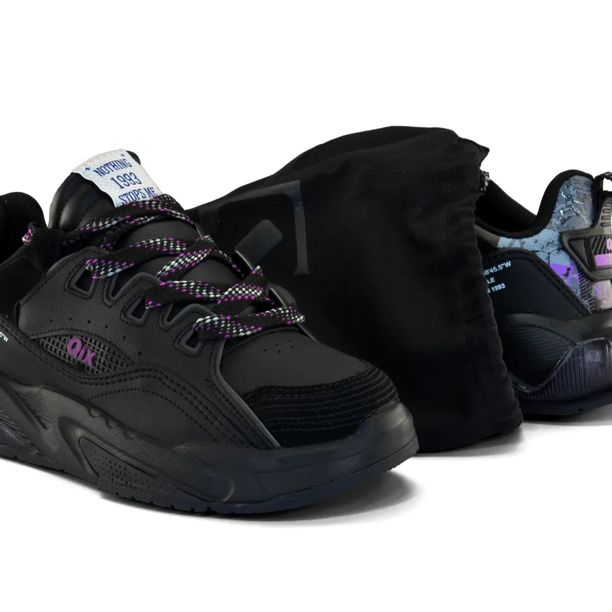 TENIS FEAT AD MASC SINTETICO SOLA TR/PVC QIX 52020025 PRETO/UVA