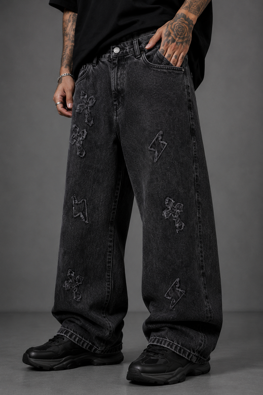 CALÇA BAGGY TRIPSIDE ESTONADA REF: C024B