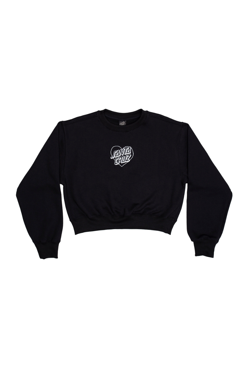 MOLETOM CARECA FEM SANTA CRUZ HEART DOT EMBROIDERY