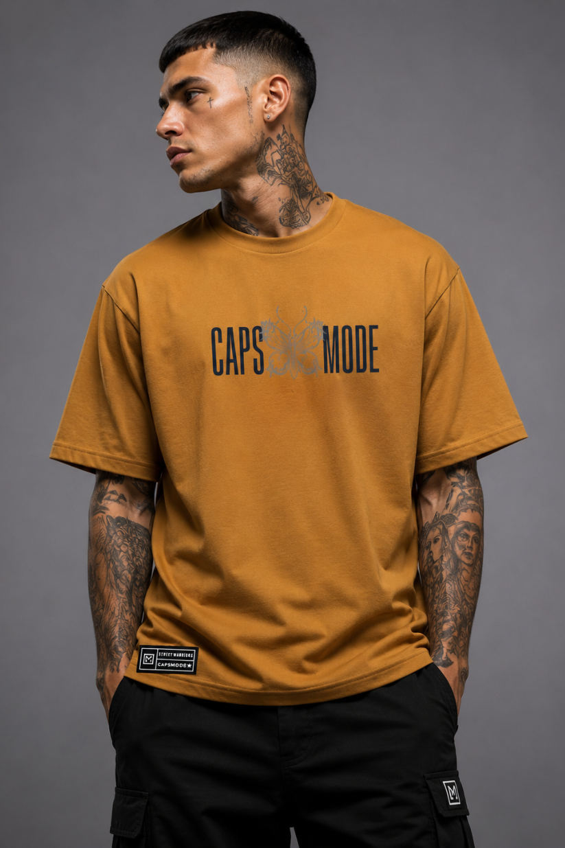 CAMISETA MANOS CAPS OVERSIZED ESSENTIAL BUTTERFLY