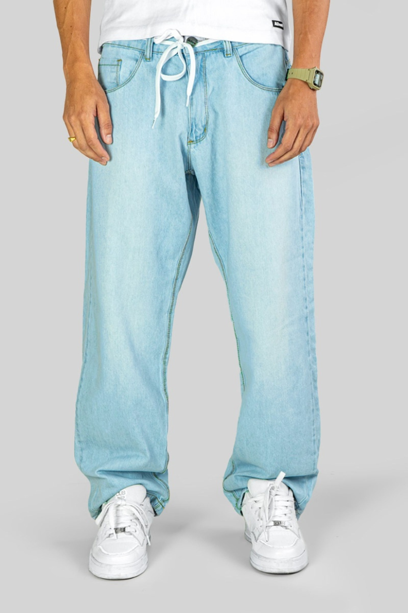 CALÇA ALIVE JEANS SEMI BAGGY GLASS AZUL