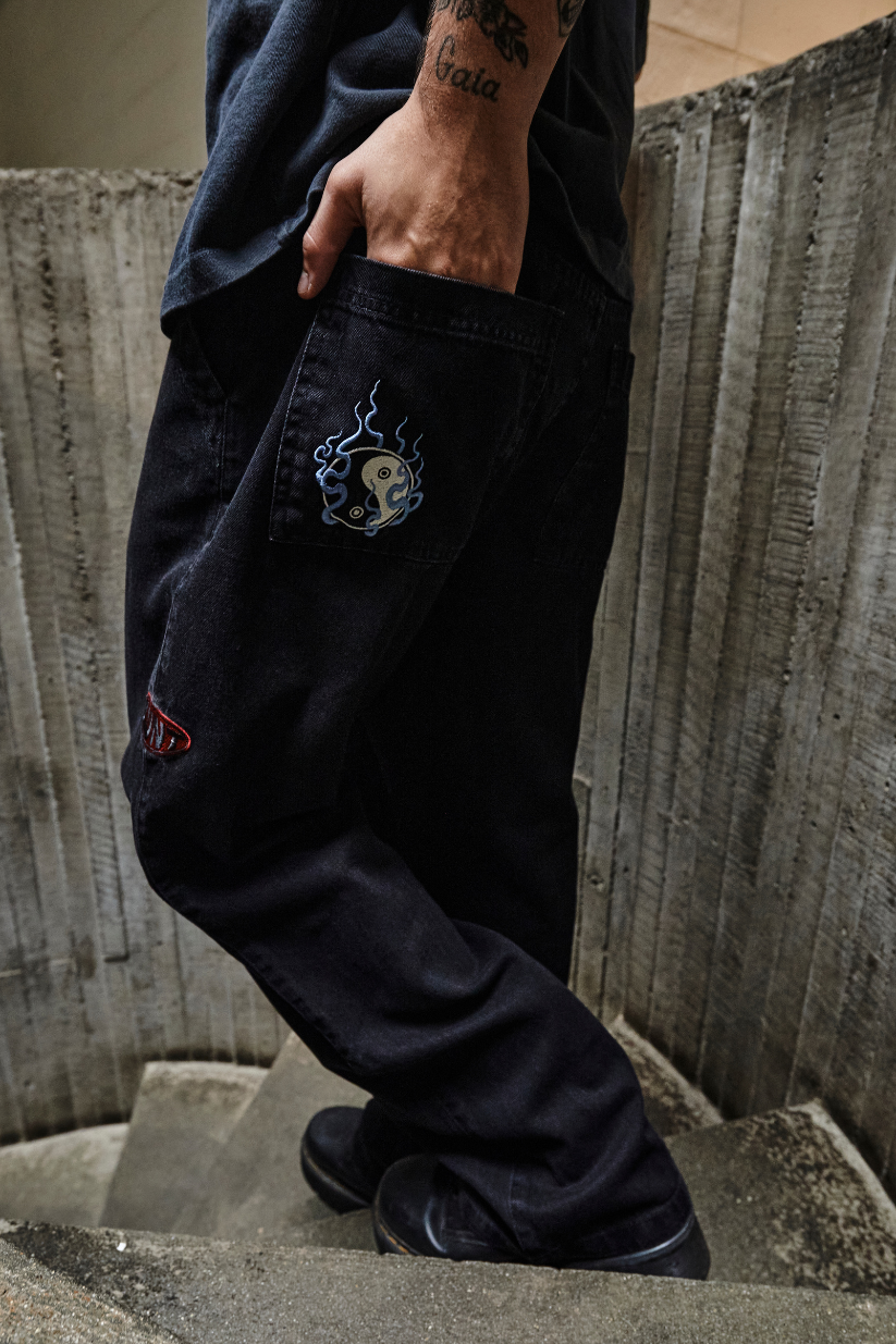 CALCA BLUNT RENVY BLACK JEANS 230040