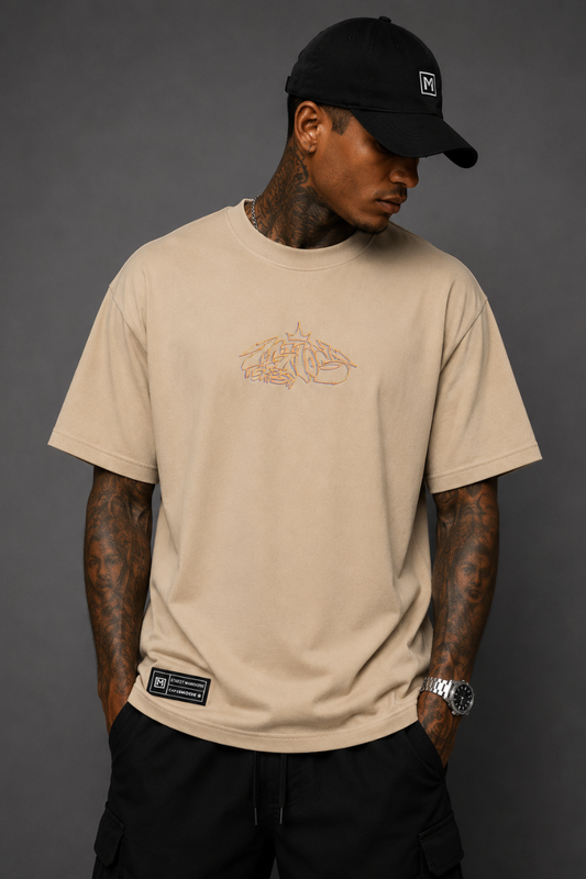 CAMISETA MANOS CAPS OVERSIZED ESSENTIAL COROA