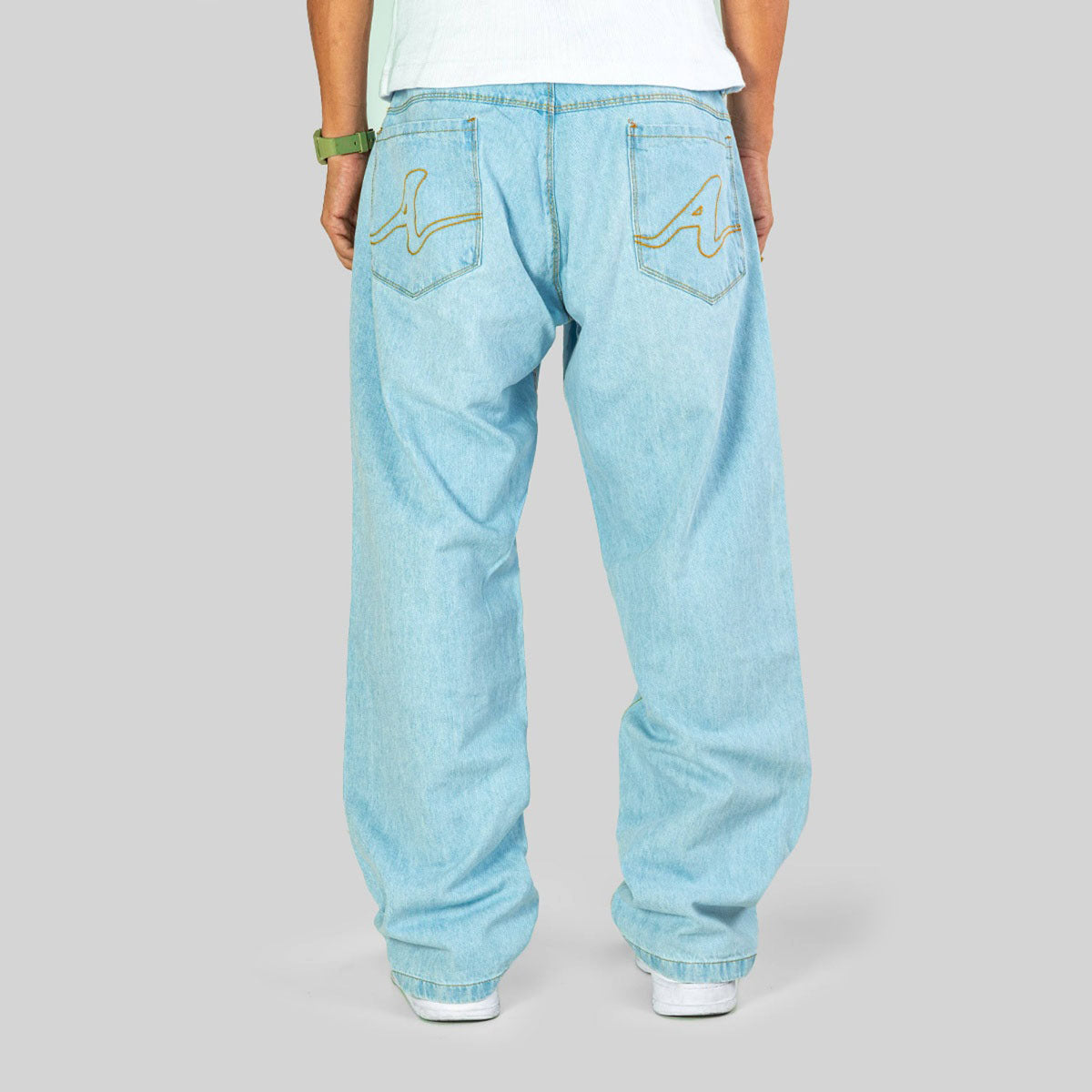 CALÇA ALIVE JEANS SEMI BAGGY GLASS AZUL