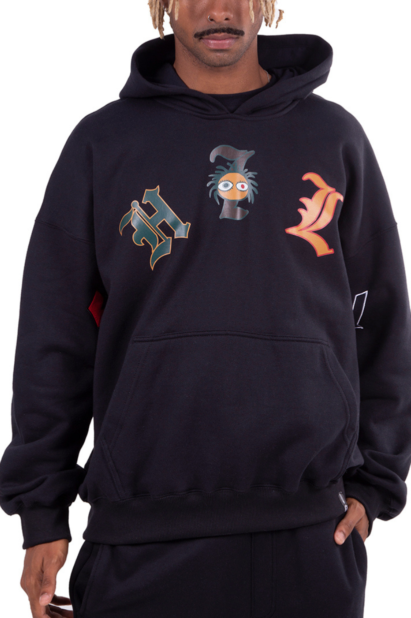 MOLETOM  OVERSIZED ESPECIAL COLOR GOTHIC CHILD