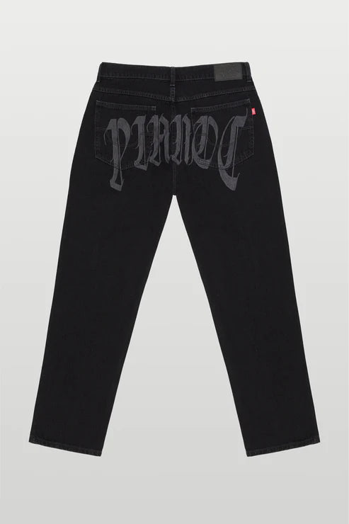 CALÇA BAGGY JEANS PANTS - WASHED BLACK PLANO C