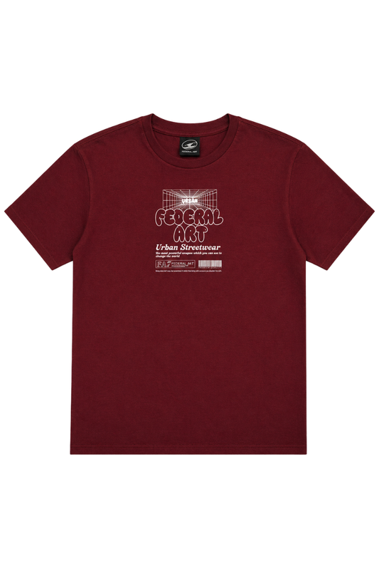 CAMISETA MC JUV 17213 FEDERAL ART BORDO