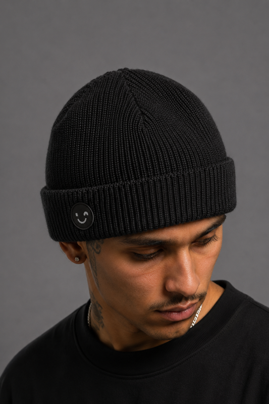 GORRO ORANGE SMILE ALL BLACK