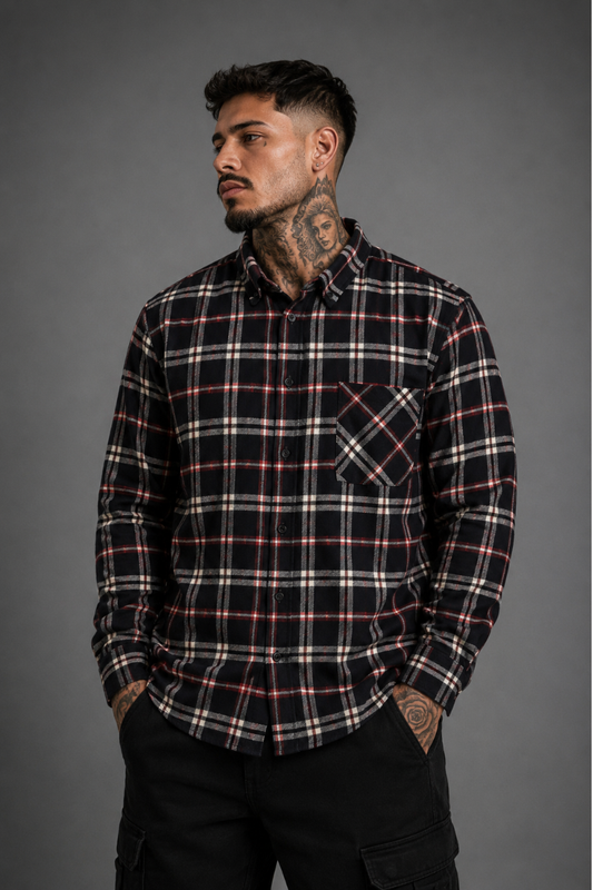 CAMISA FEDERAL ART XADREZ ML AD 16923