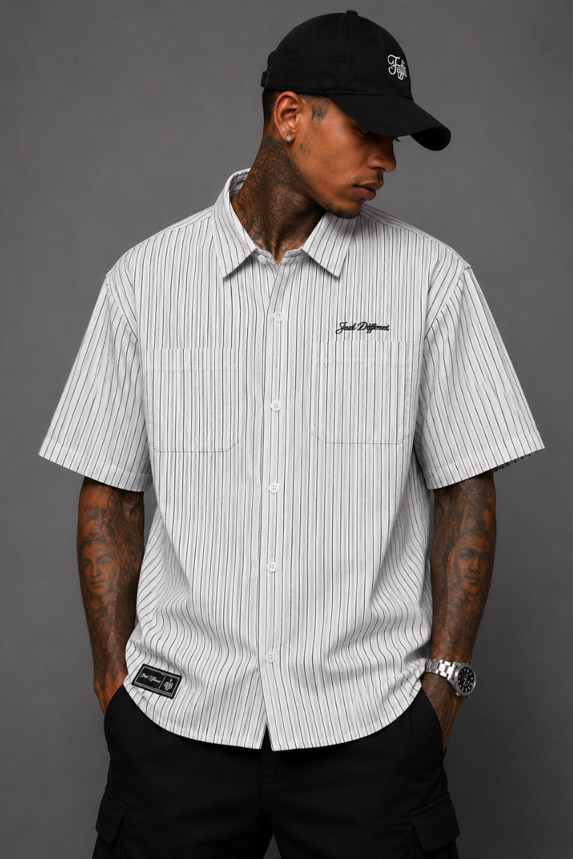 CAMISA JOHN ROGER OVER TRICOLINE BRANCO