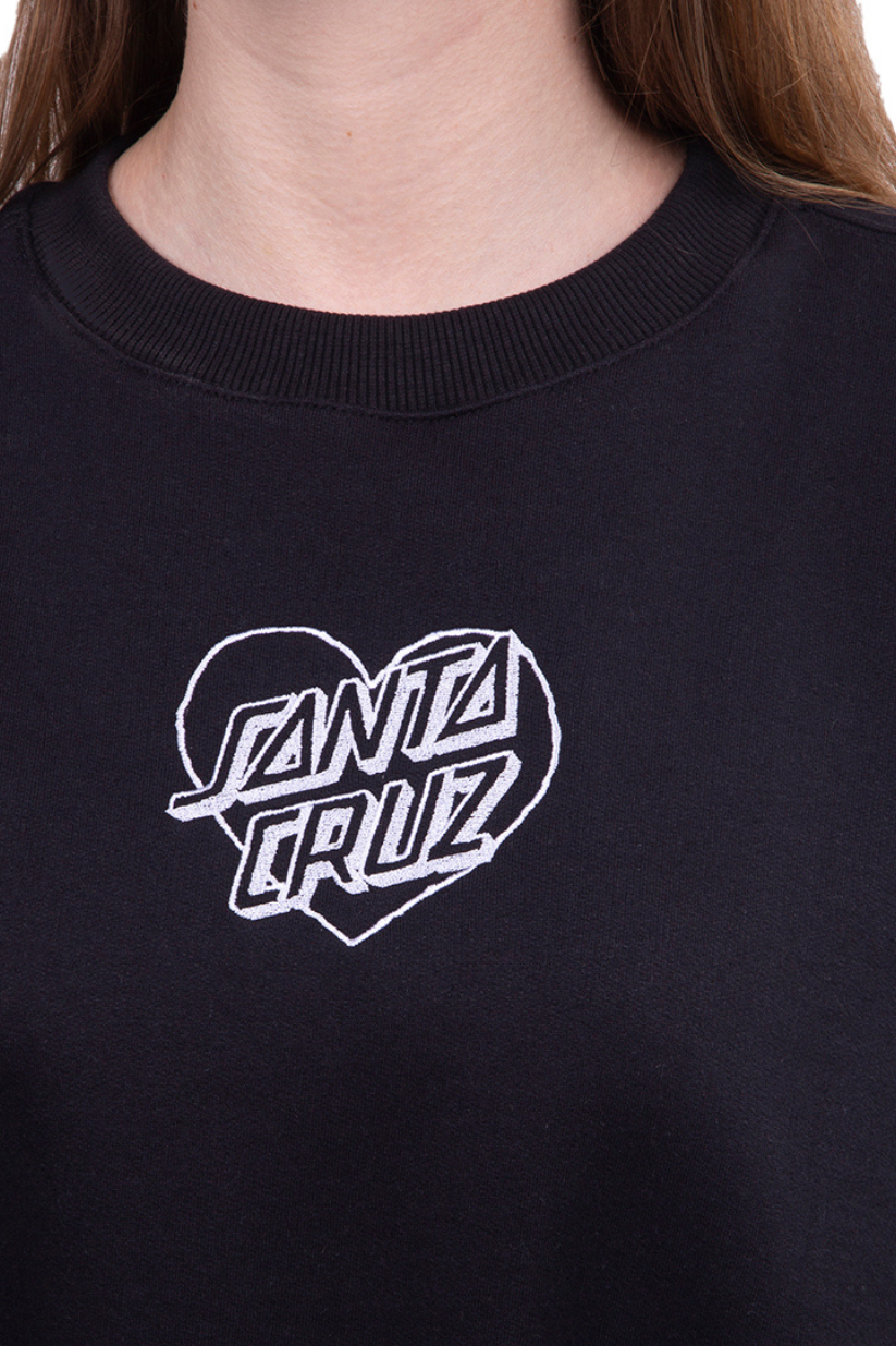 MOLETOM CARECA FEM SANTA CRUZ HEART DOT EMBROIDERY