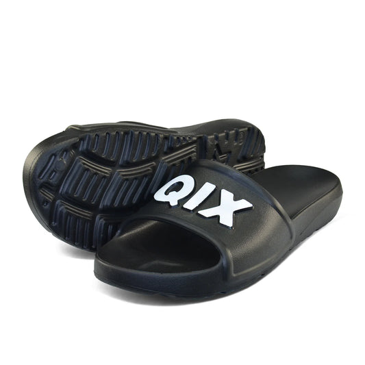 CHINELO QIX NUVEM SLIDE FULL PRETO E BRANCO